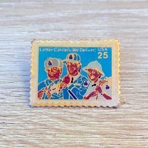 Vintage USPS Stamp Postal Worker Pin